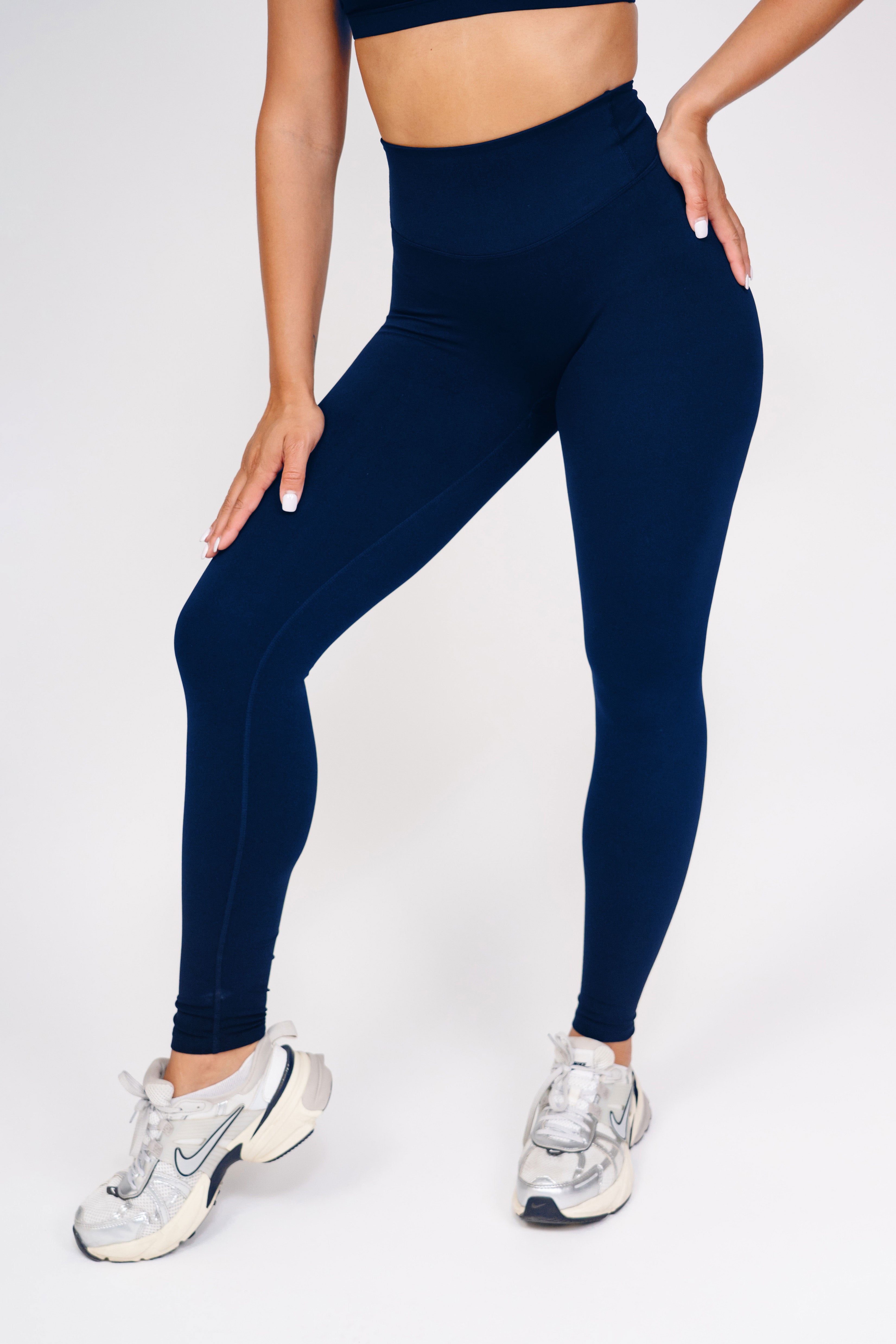 ESSENTIAL  LEGGINGS NAVY BLUE